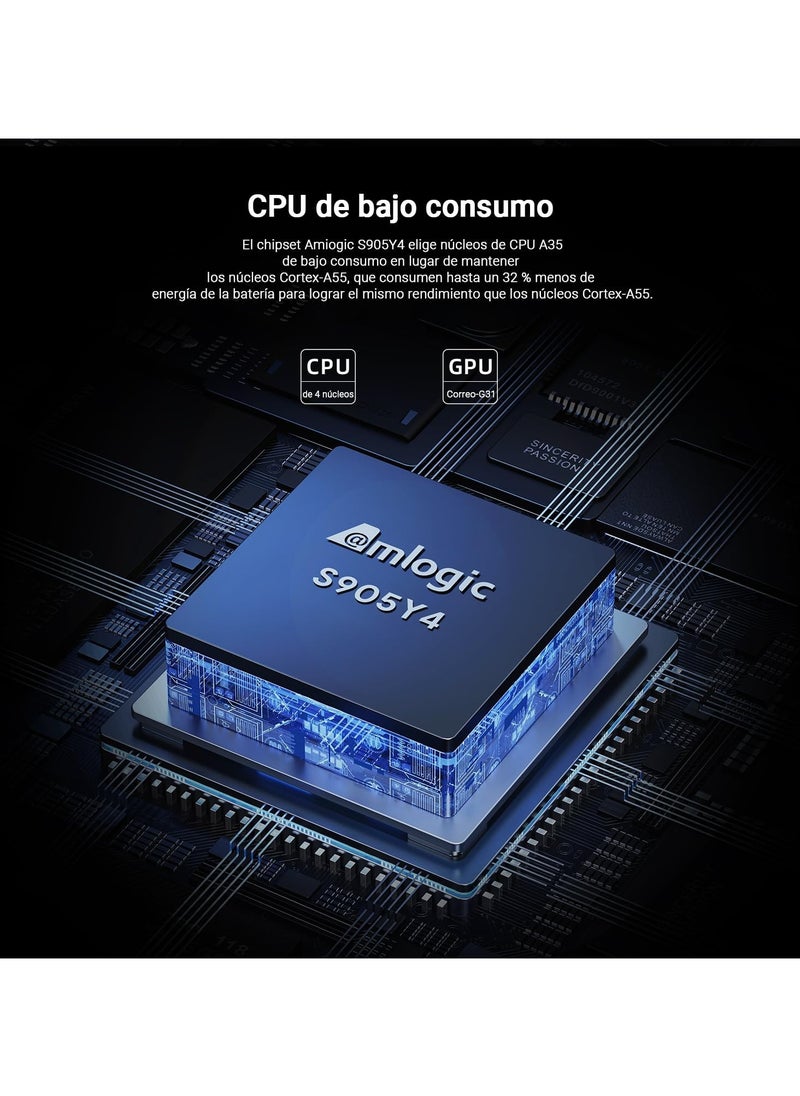 MECOOL Android TV Box 11.0, MECOOL KM7 Plus Smart TV Box 4K HDR 2GB 16GB Support 2.4G/5.0G/BT 5.0/AV1 GTV Remote Streaming Media Player with Amlogic S905Y4 Netflix Google Assistant  - Image 4