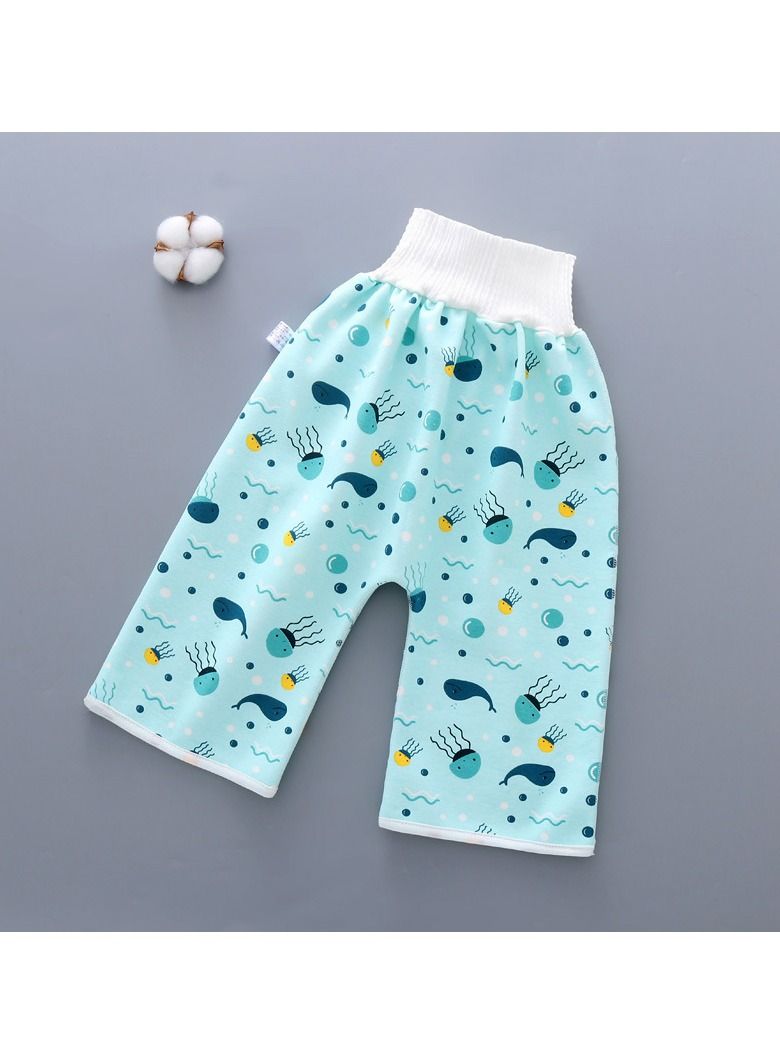 Loquat 1Pcs Cotton Baby Pants Waterproof Underwear For Pee Nappy Diaper Pants Potty Training  - Image 1