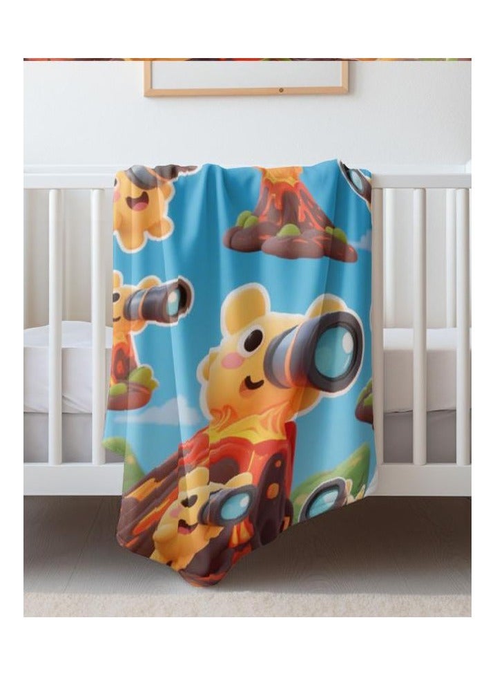 عام بطانية رقيقة من الفانيلا (دافئة ومريحة، ومناسبة للنوم، واستخدام الألعاب، وإزالة الغبار والرمل) 150 سم * 200 سم - 173 - Image 3