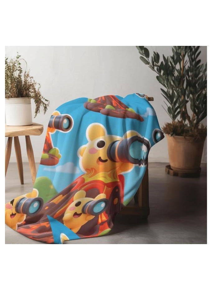 عام بطانية رقيقة من الفانيلا (دافئة ومريحة، ومناسبة للنوم، واستخدام الألعاب، وإزالة الغبار والرمل) 150 سم * 200 سم - 173 - Image 5