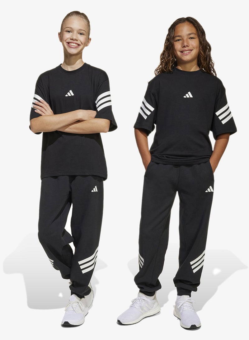 adidas بنطلون رياضي واسع بثلاثة خطوط للشباب - Image 5