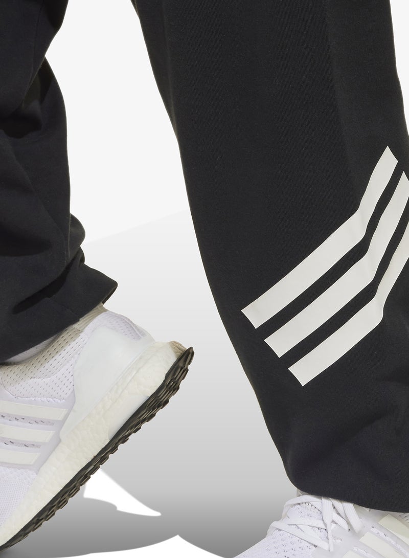 adidas بنطلون رياضي واسع بثلاثة خطوط للشباب - Image 4