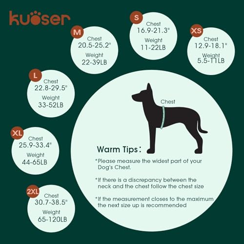 Kuoser Dog Life Jacket with Reflective Stripes Dog Life Vest for Swimming Boating Adjustable Pet Lifejackets with High Flotation Doggie Swimsuit for Small Medium Large Dogs - Image 3