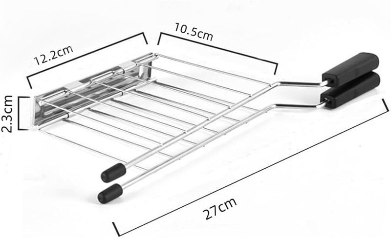 Stainless Steel Toaster Warming Rack Sandwich Bread Toast Holder For Kitchen - Image 4