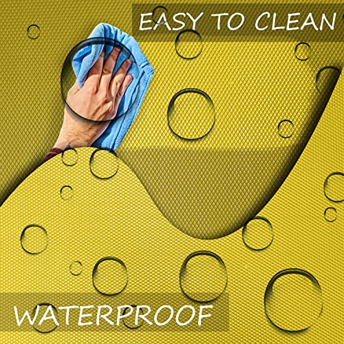 ElastPro (45 cm X 5 m) Yellow EVA Food Grade Washable Anti Slip Mat/Sheet for Fridge, Shelf Liner, Table, Kitchen Drawer mat (Diamond Texture, Yellow) - Image 5