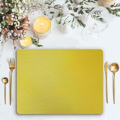 ElastPro (45 cm X 5 m) Yellow EVA Food Grade Washable Anti Slip Mat/Sheet for Fridge, Shelf Liner, Table, Kitchen Drawer mat (Diamond Texture, Yellow) - Image 4