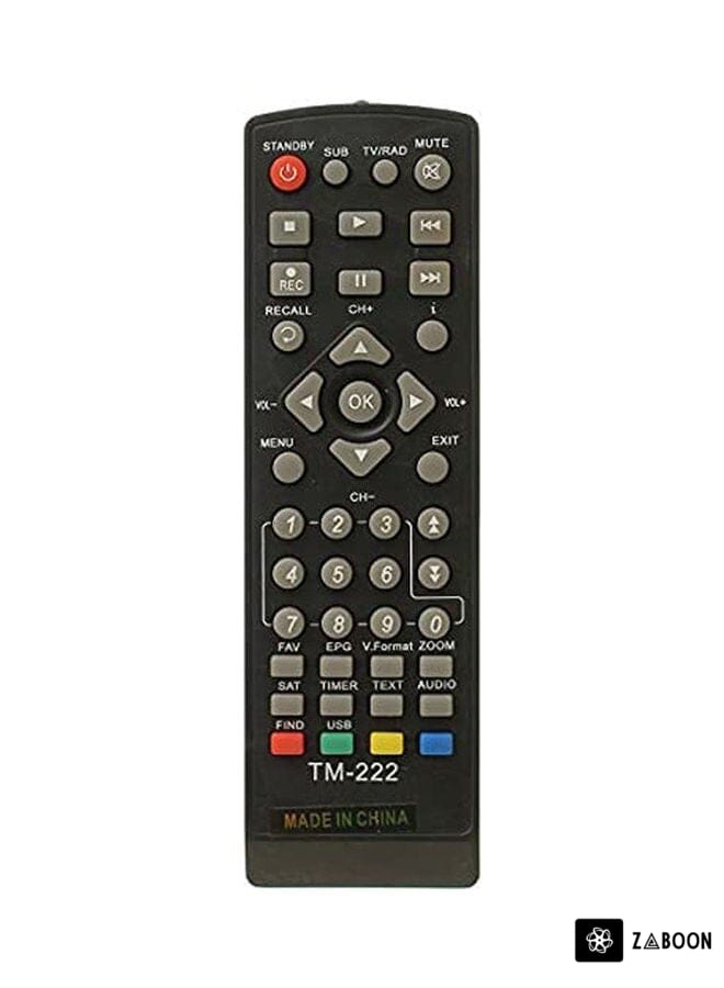 Zaboon Remote Control A81078 For Truman 222 HD Receiver Black