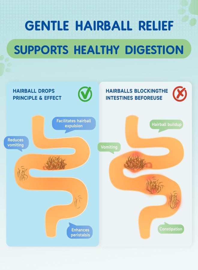 IRALUN Hairball Treatment for Cats- Hair Ball Relief Digestive Aid-Hairball Support Remedy- Promotes Healthy Digestion, Eliminates & Prevents Hairballs, for All Ages & Breeds 2fl oz - Image 4