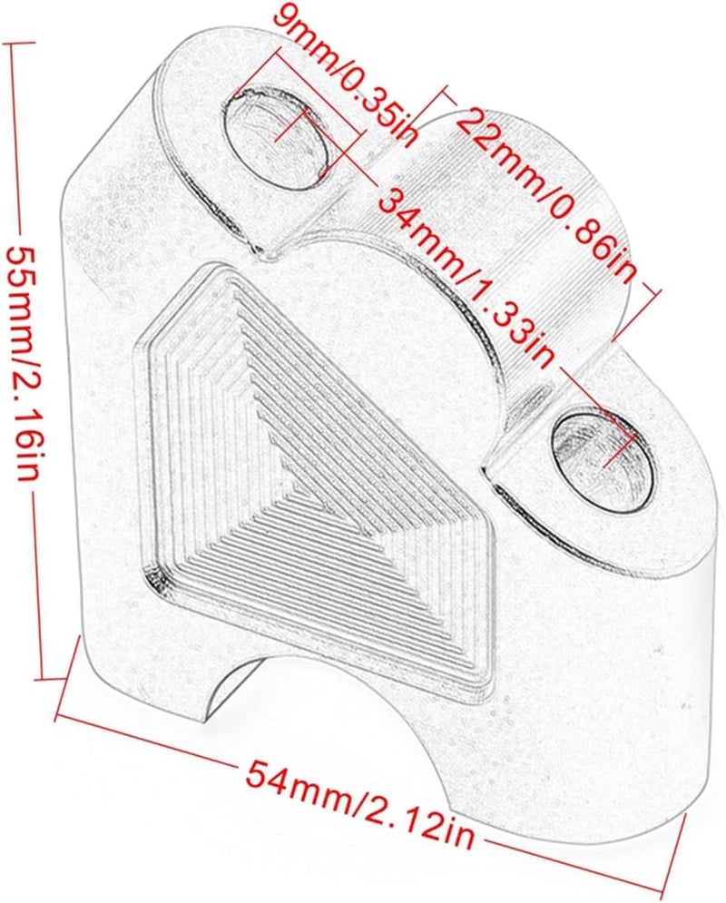 DEMULAX CNC Handlebar Riser Mount Clamp for Suzuki Motorcycles - Image 2