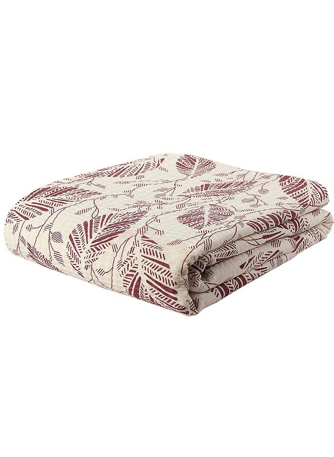 snooze Snooze Printed Summer Coverlet -160*235 cm -  palm design  - Image 1