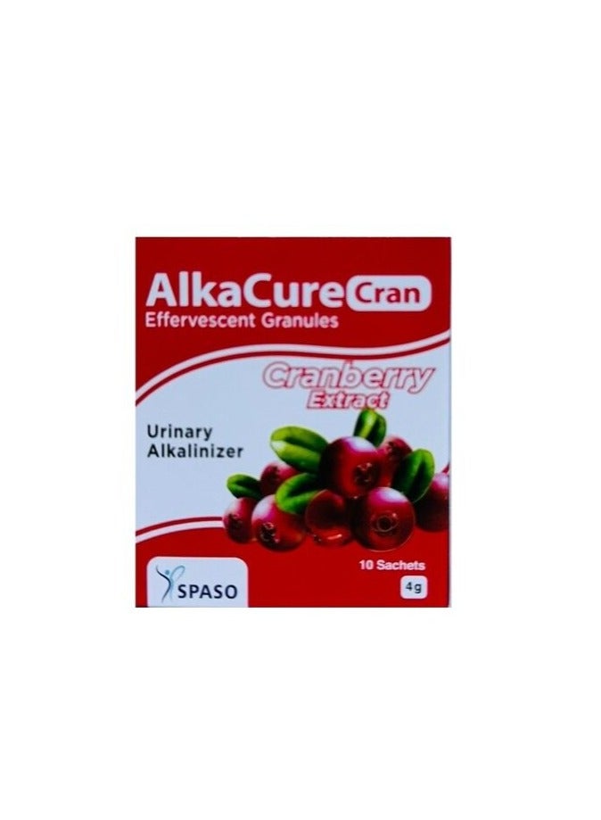 Alkacure Cranberry Effervescent Granules Sachets 10s