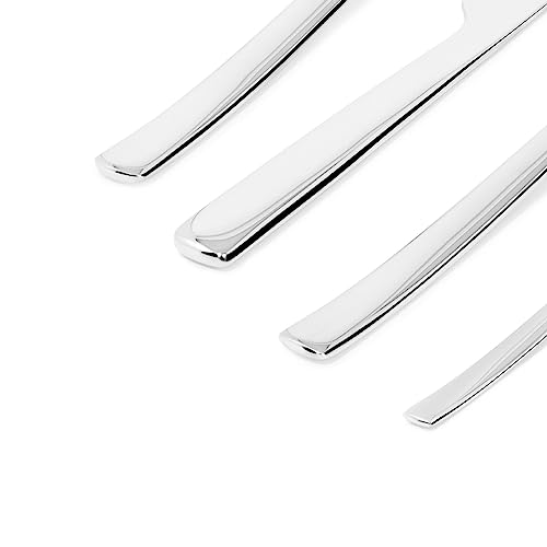 Alessi REB09S24 Ovale - Cutlery set composed of six table spoons, six table forks, six table knives, six coffee spoons in 18/10 stainless steel. - Image 4