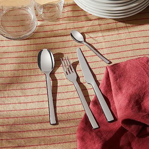 Alessi REB09S24 Ovale - Cutlery set composed of six table spoons, six table forks, six table knives, six coffee spoons in 18/10 stainless steel. - Image 5