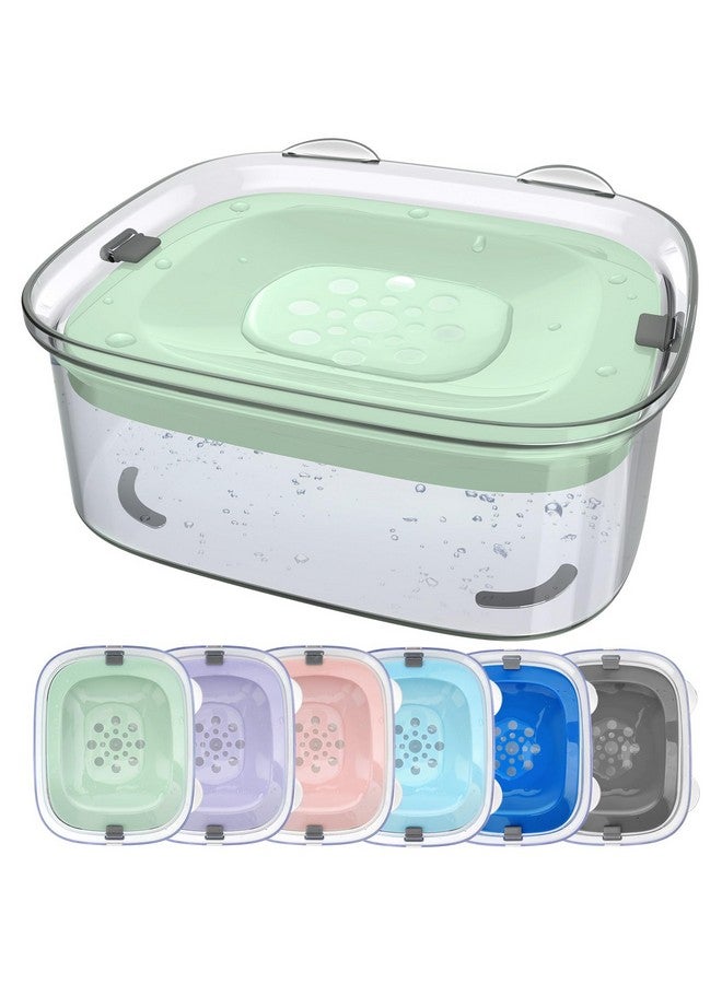 AONKEY 3L Dog Water Bowl No Spill, 101oz Large Spill Proof Dog Bowl Reduce Refill, Anti Splash No Mess Dispenser Dripless Slow Drinking Water Bowl for Sloppy Messy Drinkers (Sprout Green) - Image 1