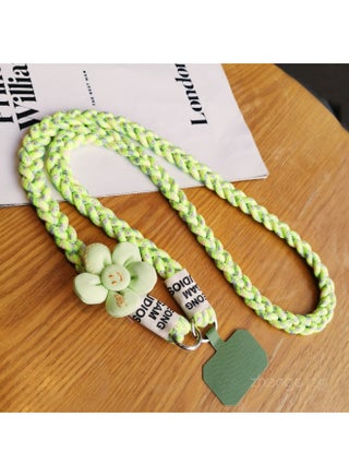 Crossbody Sunflower Three-strand Ponytail Mobile Phone Lanyard Ins Back Rope Fashionable Fresh Outdoor Mountaineering Solid-Specifications Support Image Upload:Crossbody [fluorescent Green Apricot] Sunflower Three-strand Ponytail Lanyard + Green Clip - pzsku/Z98602FB64E8C0840EEBFZ/45/1746206763/a321b86c-ef37-44ff-964f-b6ee5939f8c8