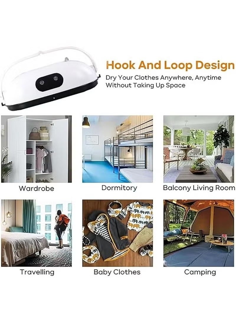 ELTRAZONE Portable Clothes Dryer Mini Machine – Upgraded Compact Dryer with 20min-2H Quick Drying, Foldable Design for Easy Storage – Ideal for Home, Travel  Apartments - Image 5