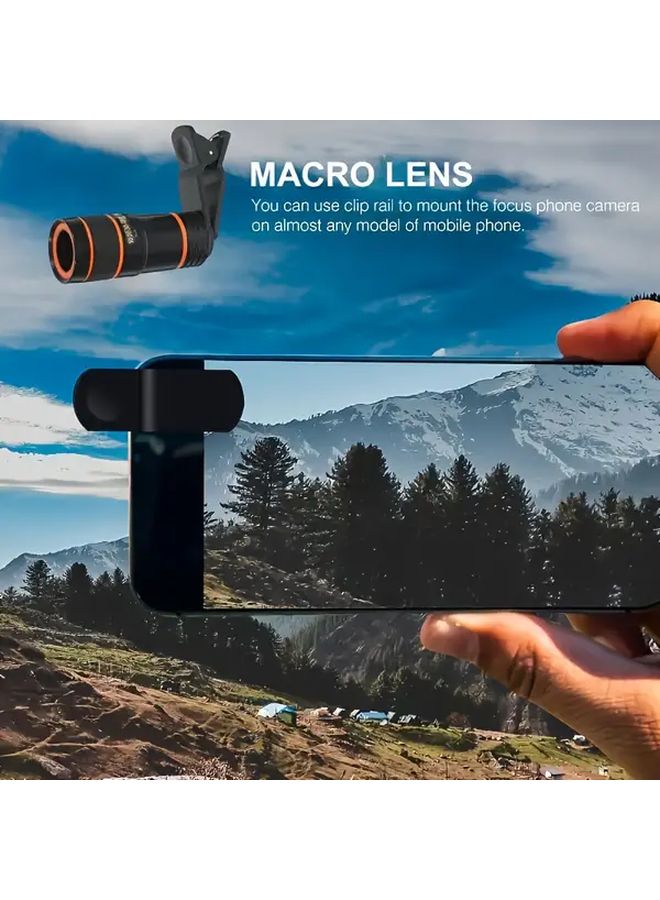 HD Telephoto With Macro Mode 8X Optical Zoom Clip On Phone Lens HEI Color - Image 2