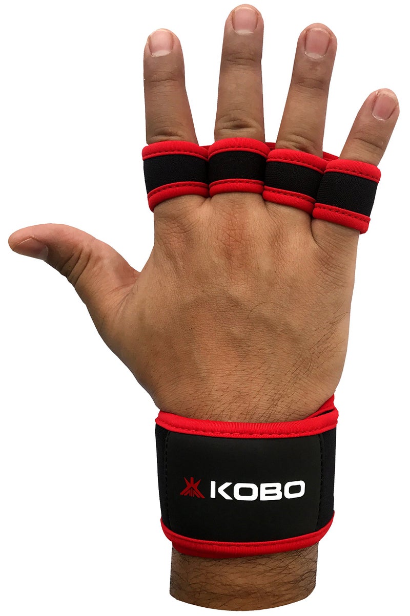 Kobo WTG-18 Neoprene Gym Gloves (Red) - Image 5