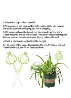 SYOSI Self Watering Planter Insert Plant Watering Devices Cactus Plant Watering Bulbs Plant Watering Automatic Plants Self Watering Globes Insert for Indoor and Outdoor Plants Accessories 3 Pack  - Image 2
