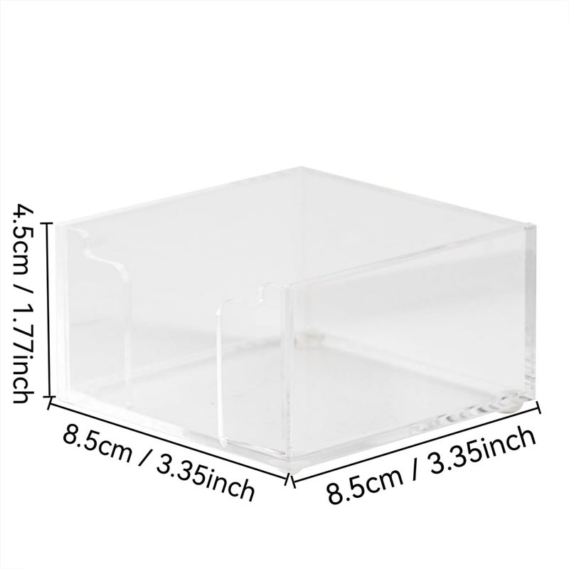 Aewill Sticky Note Holder Acrylic Desk Notepad Holder for 3" x 3" Sticky Notes Classroom Office Organizer - Image 4