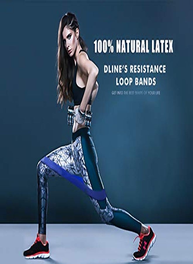 GymWar Resistance Loop Bands, Light Resistance Exercise Bands for Home Fitness, Stretching, Strength Training, Physical Therapy, Natural Latex Workout Bands, Pilates Flexbands - Blue - Image 4