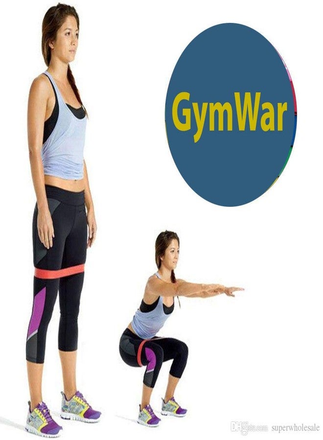 GymWar Resistance Loop Bands, Light Resistance Exercise Bands for Home Fitness, Stretching, Strength Training, Physical Therapy, Natural Latex Workout Bands, Pilates Flexbands - Blue - Image 5