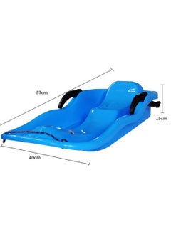 DubaiGallery Outdoor Sports Plastic Skiing Boards Sled Luge Snow Grass Sand Board Ski Pad Snowboard With Rope For Double Person  - Image 2