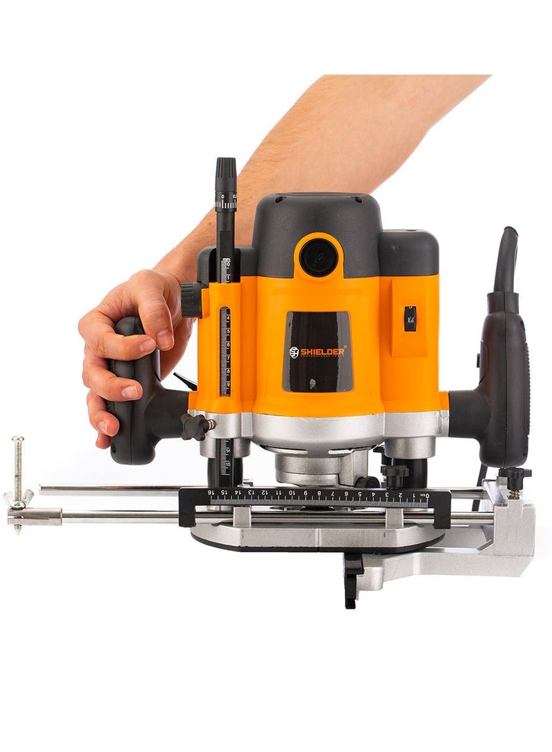 Shielder Wood Router Shielder SH-2212 2000W Variable Speed 12mm Collet Professional Carpentry Router for Wood Cutting & Grooving - Image 4