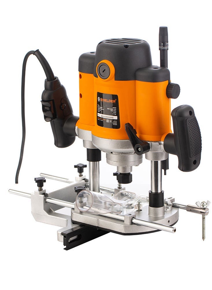 Shielder Wood Router Shielder SH-2212 2000W Variable Speed 12mm Collet Professional Carpentry Router for Wood Cutting & Grooving - Image 1