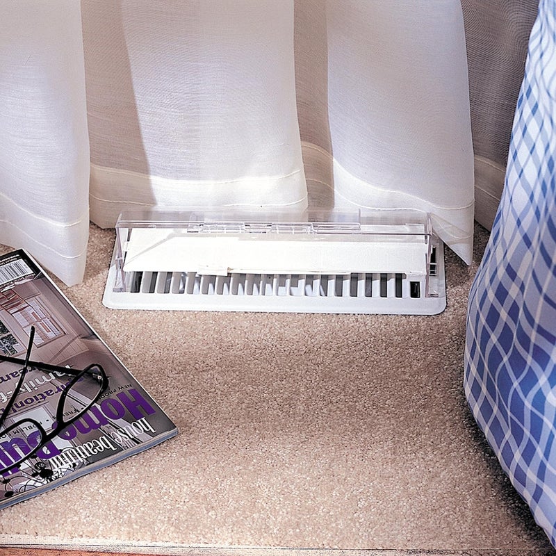 Deflecto Heat and Air Deflector with Dust Filter Clear Plastic 234 Tall Width Adjustable 10 to 14 52 - Image 2