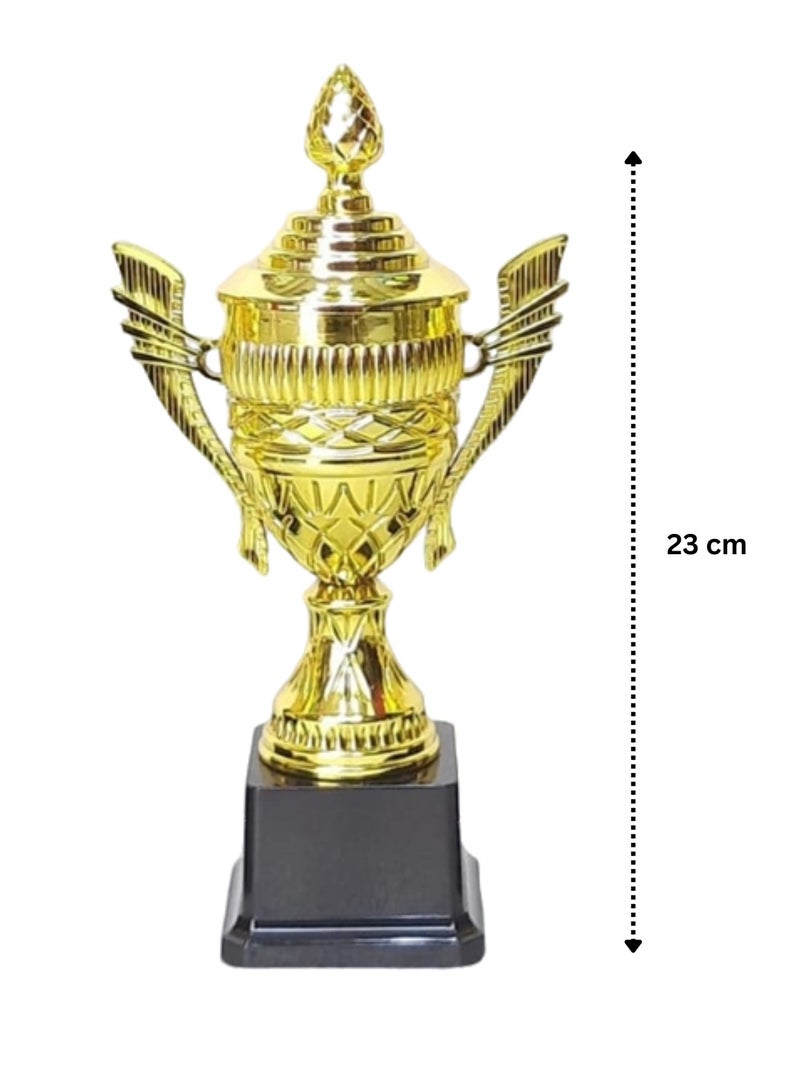 Spall Set of 3 Gold Trophies – 28/26/23cm | Premium Awards & Achievements - Image 2