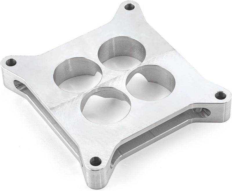 Speedmaster PCE120.1008.01 1" Aluminum 4150 CNC Machined Carburetor Spacer Square Bore 4 Port - Image 2