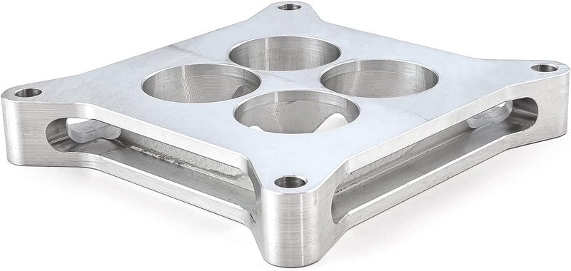 Speedmaster PCE120.1008.01 1" Aluminum 4150 CNC Machined Carburetor Spacer Square Bore 4 Port - Image 4