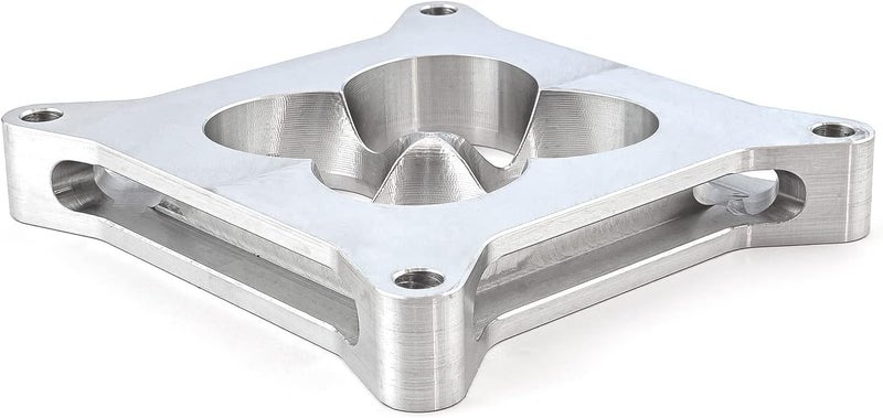 Speedmaster PCE120.1008.01 1" Aluminum 4150 CNC Machined Carburetor Spacer Square Bore 4 Port - Image 3