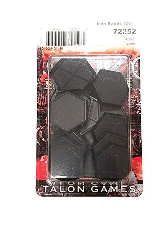 Reaper Miniatures 1" Cav Hex Gaming Base (20 Pcs) ;77252 For Mini Figures - Image 2