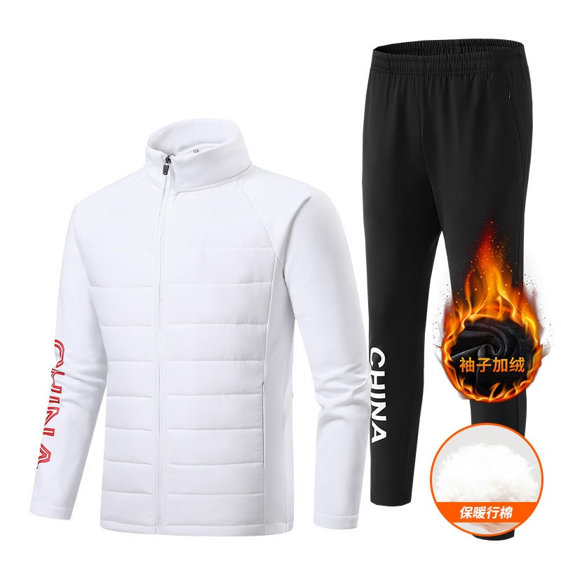 2022 Outdoor Sportswear Velvet Suit Thickened National Sports Uniforms For Athletes And Sports Students Training Martial Arts Coach Uniforms - Image 4