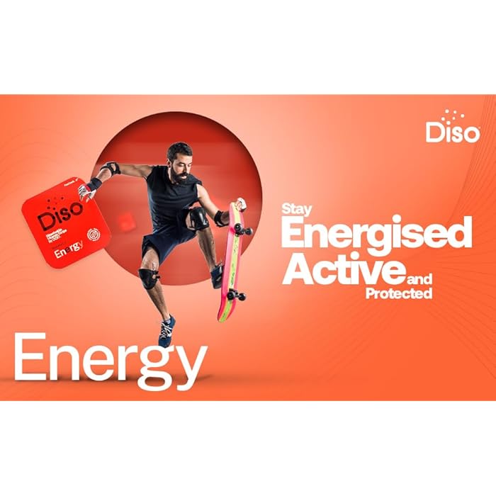 DISO ديسو - طاقة - شرائط كافيين سريعة الذوبان مع الفيتامينات، نكهة الفراولة، نباتية، خالية من السكر، امتصاص عالي، خالية من الغلوتين، مغلفة بشكل فردي، 30 شريط قابل للذوبان - Image 4
