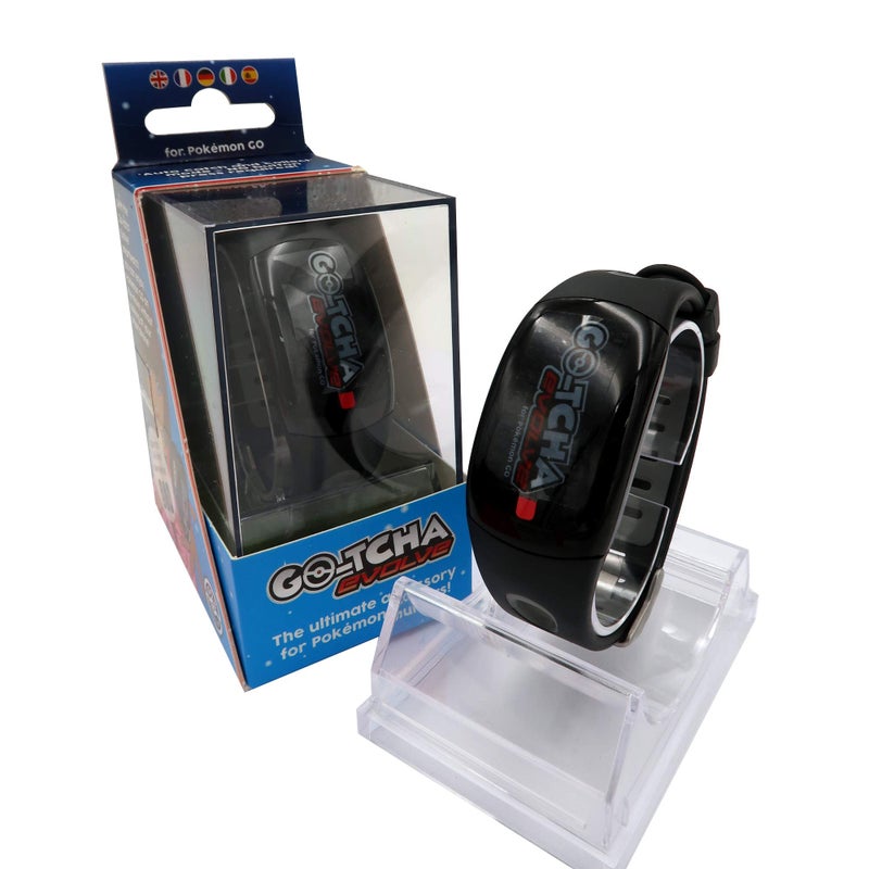Datel Go-Tcha Evolve LED-Touch Wristband for Pokémon GO, Auto Catch & Auto Spin – Black/Grey - Image 2