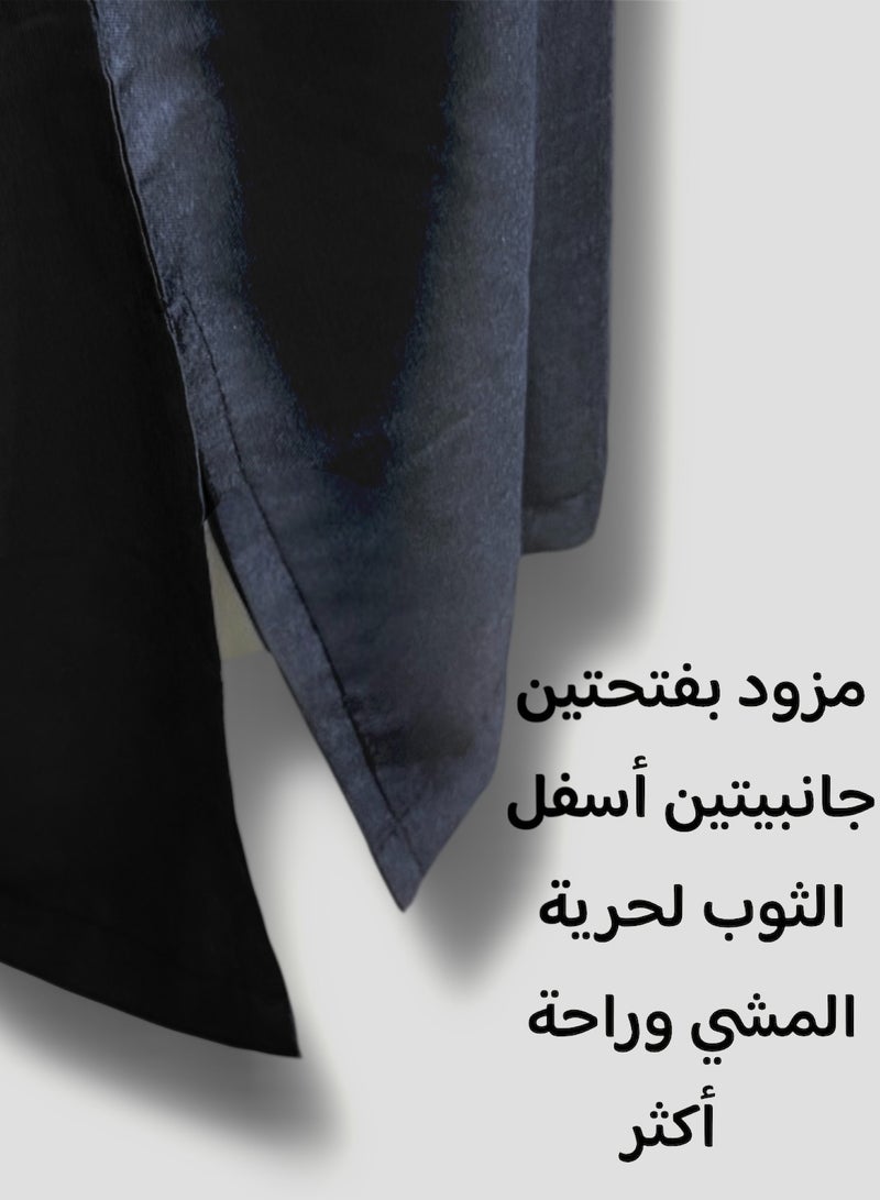Men's Shirt, Nightgown, Moroccan Robe, Comfortable Men's Gifts Luxury Men's House Robe for Comfort Moroccan Shirt, Men's Summer Shirt, Short Sleeve Shirt, Men's Robe Comfortable Men's Gifts - Image 4