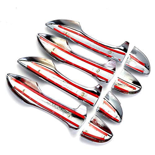 Dreamseek 8Pcs 4 Door Handle Cover Compatible with Toyota Corolla Sedan 2014 2015 2016 2017 2018 2019 Exterior ABS Molding Protector Trim (Chrome Plated) - Image 3