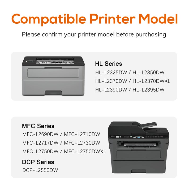 Jeostarky Compatible DR730 Unit Brother (NOT Toner) Replacement for Brother DR730 DR 730 for MFC-L2710DW MFC-L2750DW HL-L2350DW HL-L2395DW HL-L2370DW HL-L2390DW HL-L2379DW DCP-L2550DW(2 Black) - Image 3