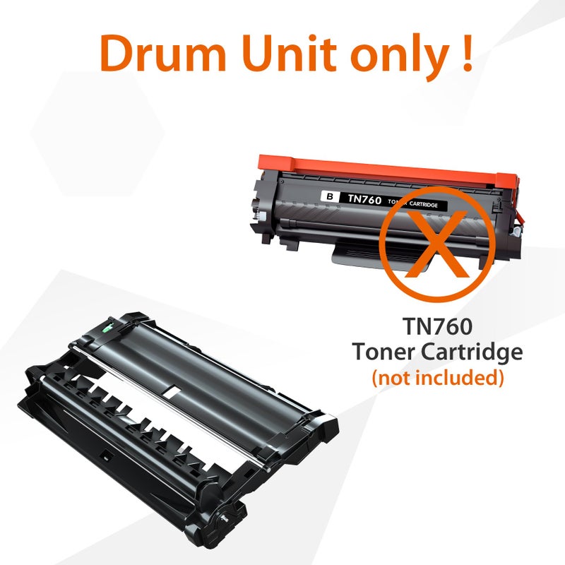 Jeostarky Compatible DR730 Unit Brother (NOT Toner) Replacement for Brother DR730 DR 730 for MFC-L2710DW MFC-L2750DW HL-L2350DW HL-L2395DW HL-L2370DW HL-L2390DW HL-L2379DW DCP-L2550DW(2 Black) - Image 2