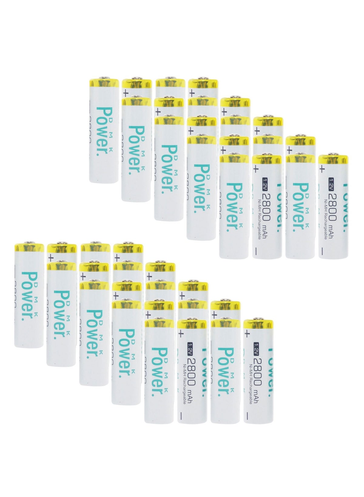 DMK Power DMK Power Dmk Power 1box Rechargeable Battery Nimh Low Self Discharge 40pcs For House Hold Devices Toys Remote Etc 2800mAh Z9860F2DADEB54033704BZ