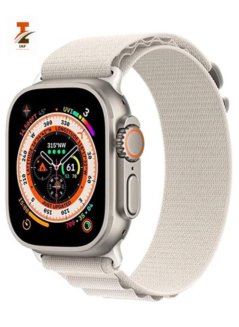 IAF alpine loop Sport Nylon Watch Band Strap for Watch Ultra 49mm/45mm/44mm/42mm Alpine Loop Starlight - Image 1