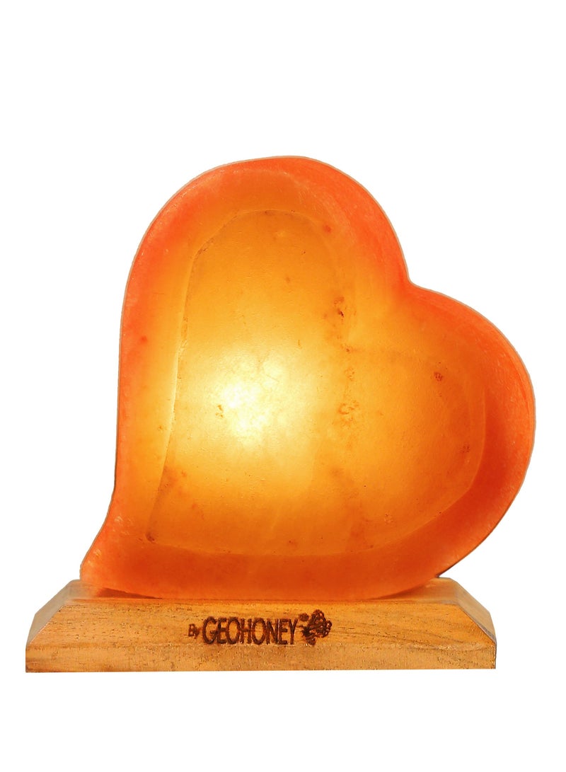 Geohoney - Himalayan Salt Lamp Heart Shape - Image 1