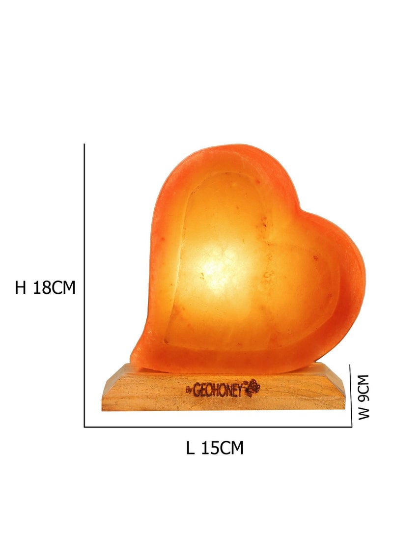 Geohoney - Himalayan Salt Lamp Heart Shape - Image 3