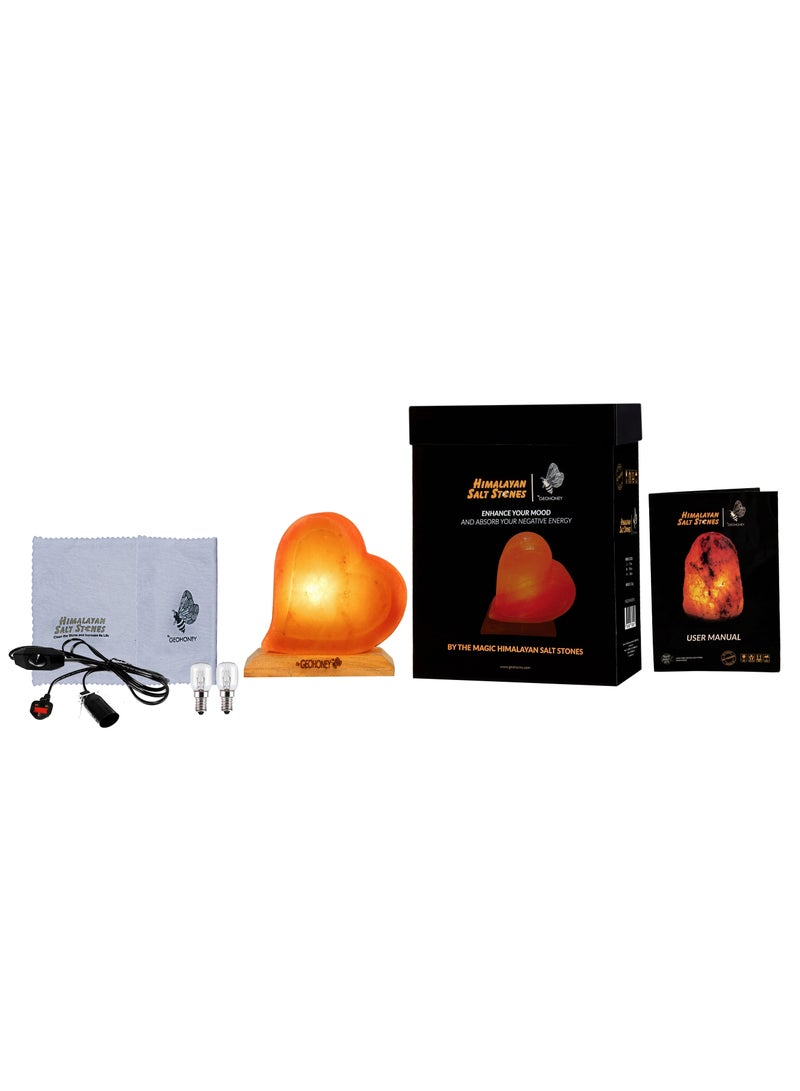 Geohoney - Himalayan Salt Lamp Heart Shape - Image 5