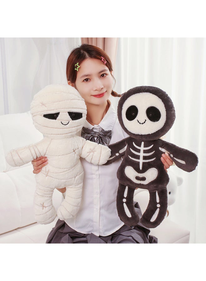 Loquat Skull Mummy Bat Limited Skull Bob Pendant Plush Doll-Color:Skull Bob-Height:20cm - Image 3
