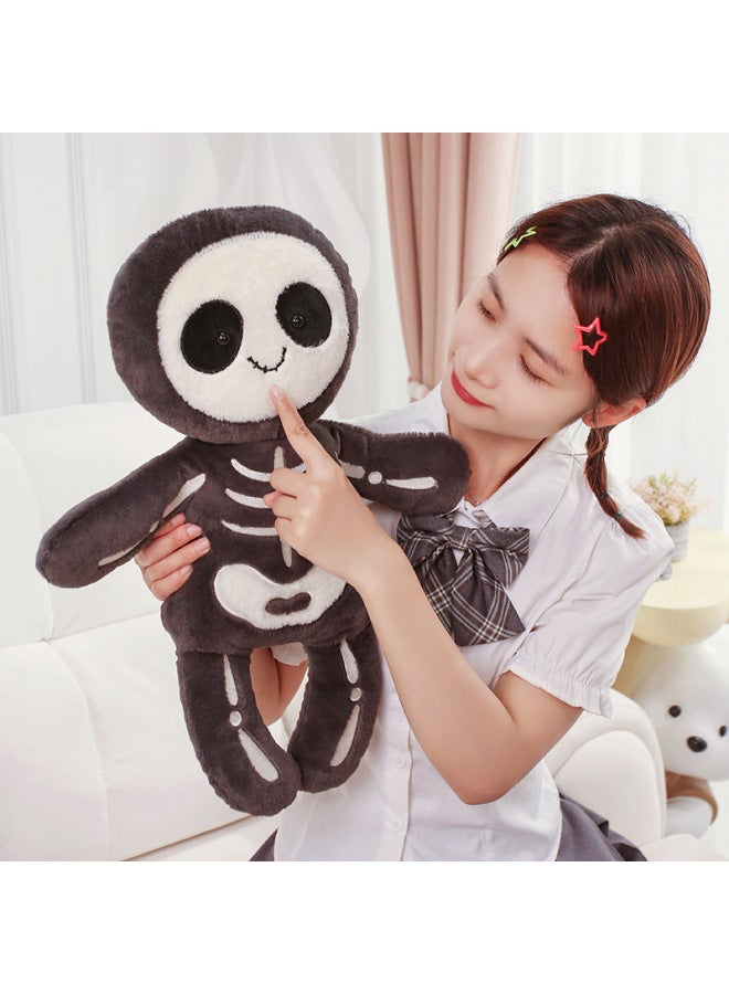 Loquat Skull Mummy Bat Limited Skull Bob Pendant Plush Doll-Color:Skull Bob-Height:20cm - Image 5