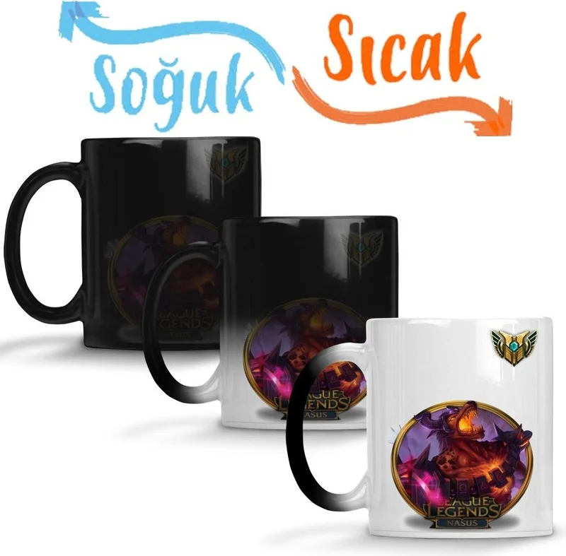 Baskı Dükkanı Print Shop Nasus Lol League Of Legends Magic Mug Porcelain